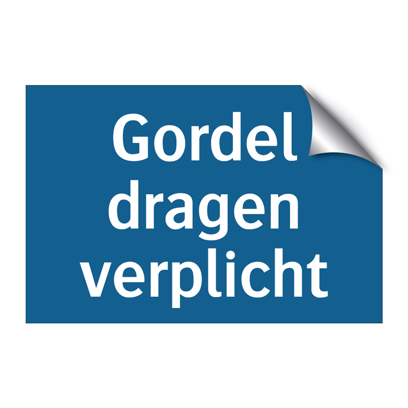 Gordel dragen verplicht & Gordel dragen verplicht & Gordel dragen verplicht