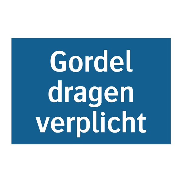 Gordel dragen verplicht & Gordel dragen verplicht & Gordel dragen verplicht