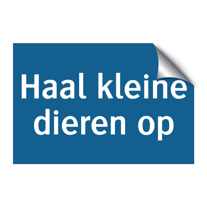 Haal kleine dieren op & Haal kleine dieren op & Haal kleine dieren op & Haal kleine dieren op