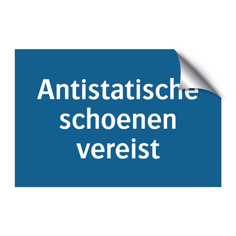 Antistatische schoenen vereist & Antistatische schoenen vereist & Antistatische schoenen vereist