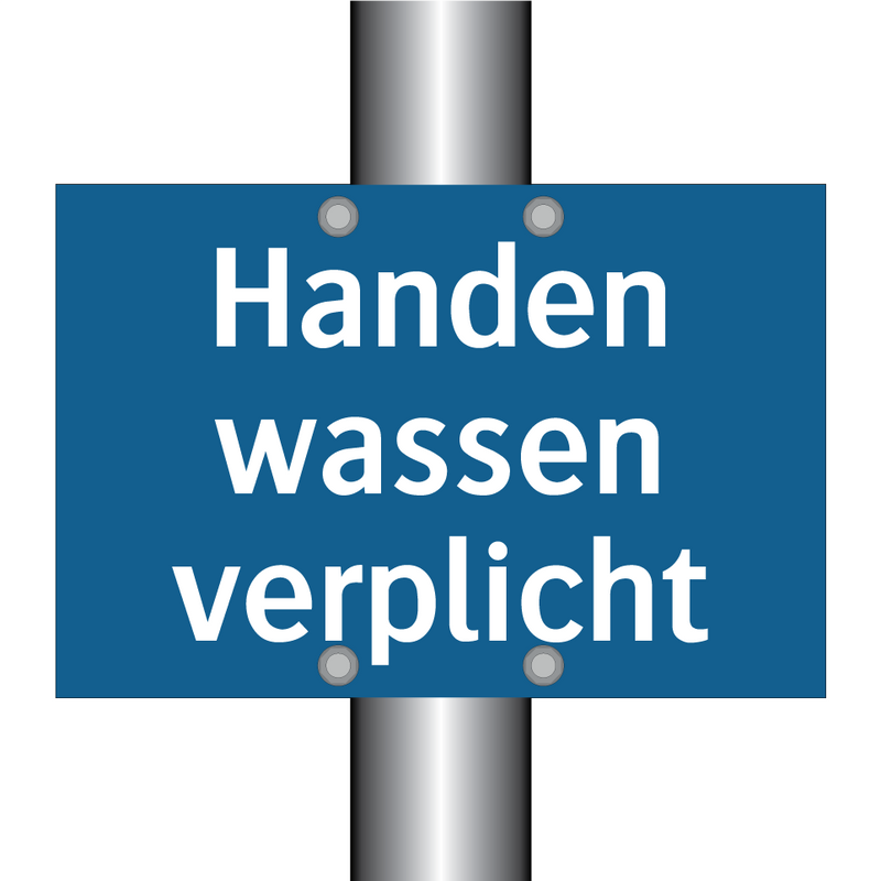 Handen wassen verplicht & Handen wassen verplicht & Handen wassen verplicht