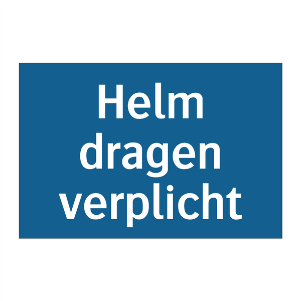 Helm dragen verplicht & Helm dragen verplicht & Helm dragen verplicht & Helm dragen verplicht