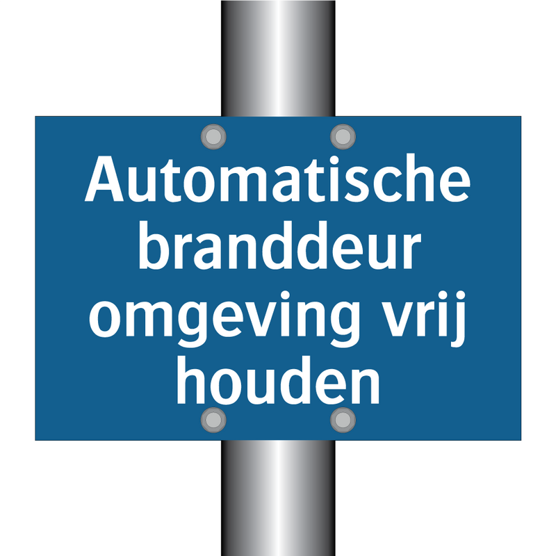 Automatische branddeur omgeving vrij houden & Automatische branddeur omgeving vrij houden