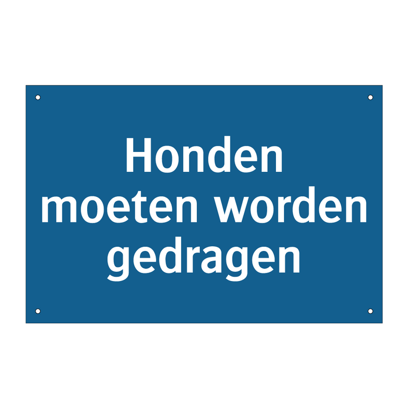 Honden moeten worden gedragen & Honden moeten worden gedragen & Honden moeten worden gedragen