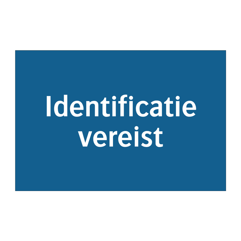 Identificatie vereist & Identificatie vereist & Identificatie vereist & Identificatie vereist