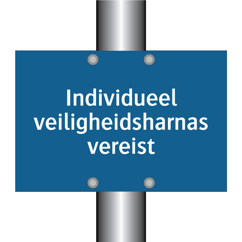 Individueel veiligheidsharnas vereist & Individueel veiligheidsharnas vereist