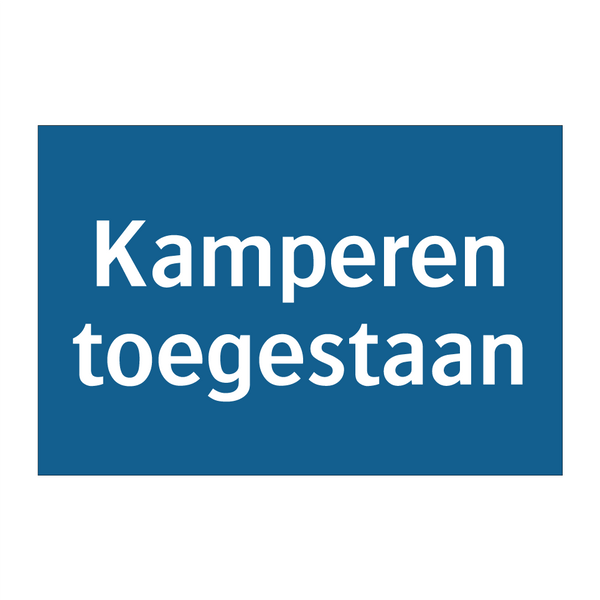 Kamperen toegestaan & Kamperen toegestaan & Kamperen toegestaan & Kamperen toegestaan