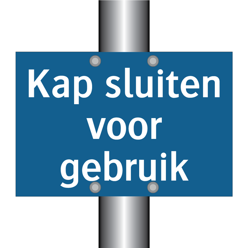 Kap sluiten voor gebruik & Kap sluiten voor gebruik & Kap sluiten voor gebruik