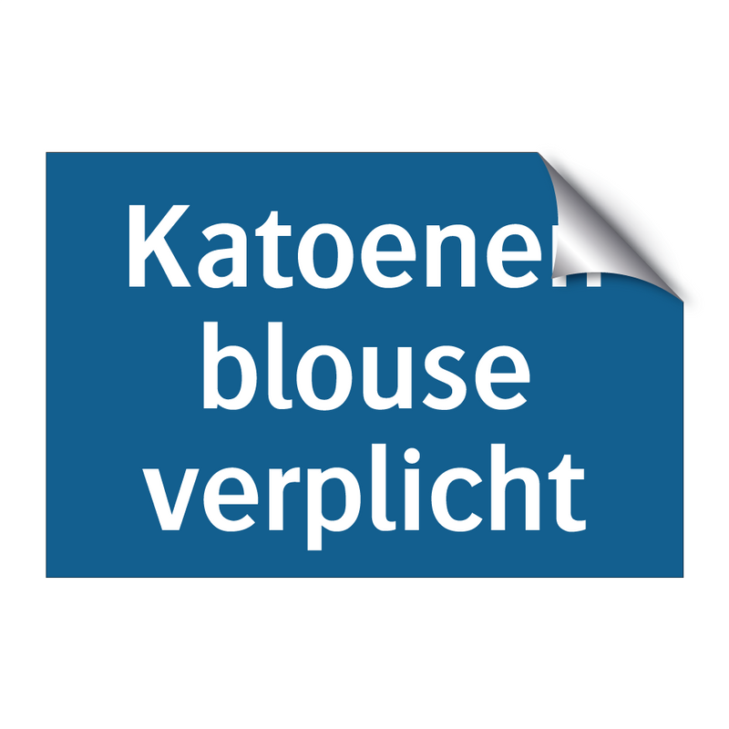 Katoenen blouse verplicht & Katoenen blouse verplicht & Katoenen blouse verplicht