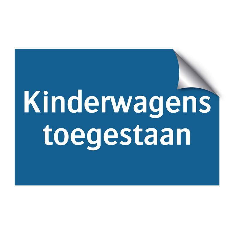 Kinderwagens toegestaan & Kinderwagens toegestaan & Kinderwagens toegestaan