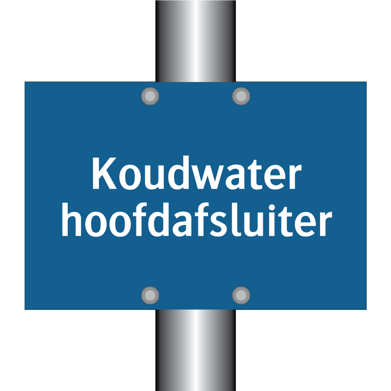 Koudwater hoofdafsluiter & Koudwater hoofdafsluiter & Koudwater hoofdafsluiter