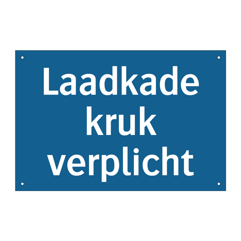 Laadkade kruk verplicht & Laadkade kruk verplicht & Laadkade kruk verplicht