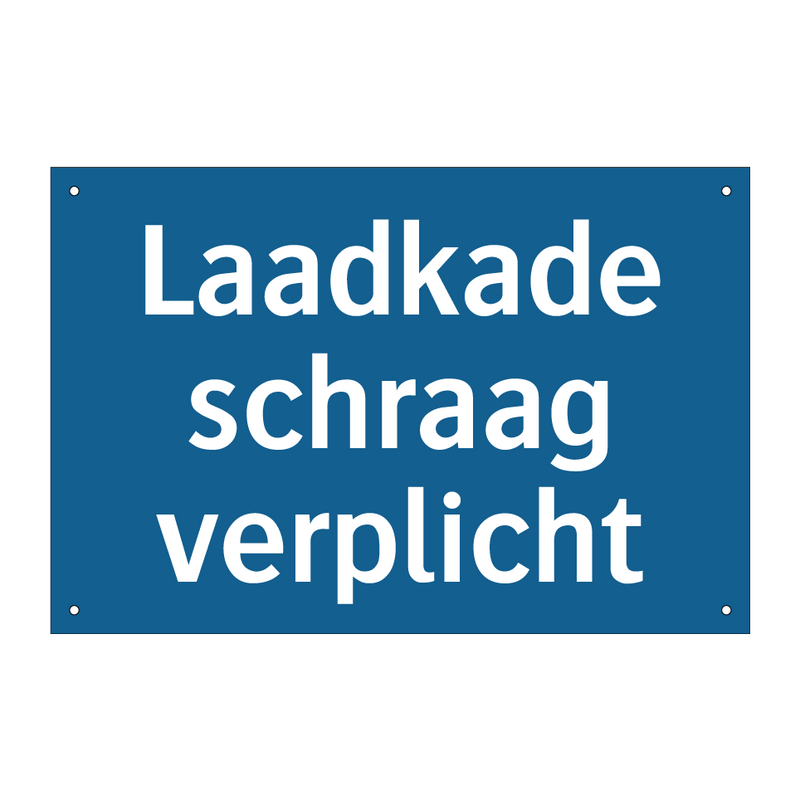 Laadkade schraag verplicht & Laadkade schraag verplicht & Laadkade schraag verplicht