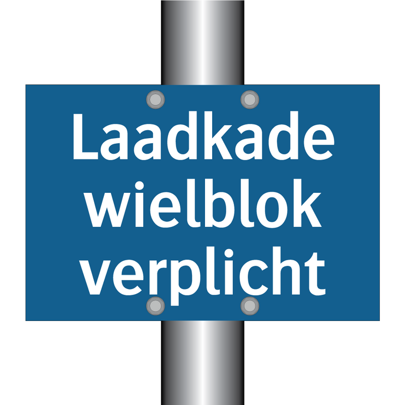 Laadkade wielblok verplicht & Laadkade wielblok verplicht & Laadkade wielblok verplicht