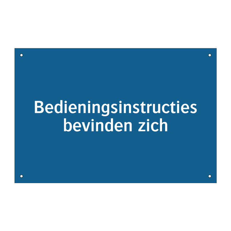 Bedieningsinstructies bevinden zich & Bedieningsinstructies bevinden zich