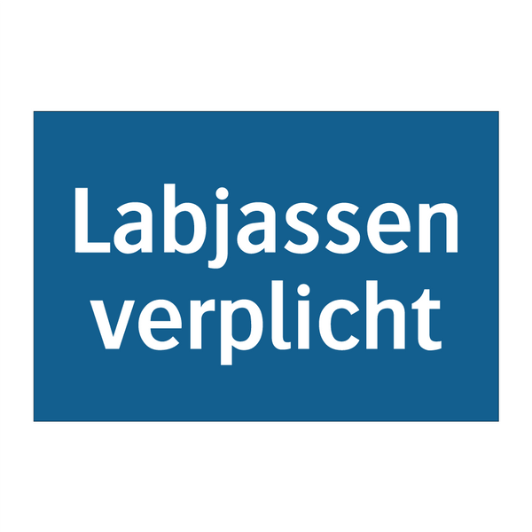 Labjassen verplicht & Labjassen verplicht & Labjassen verplicht & Labjassen verplicht