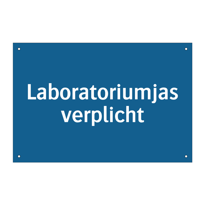 Laboratoriumjas verplicht & Laboratoriumjas verplicht & Laboratoriumjas verplicht