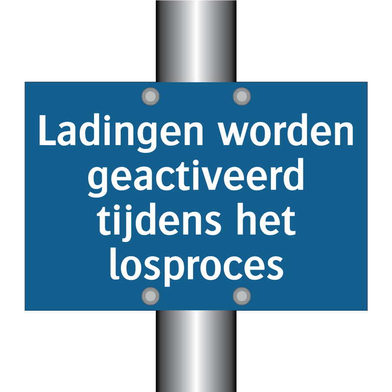 Ladingen worden geactiveerd tijdens het losproces