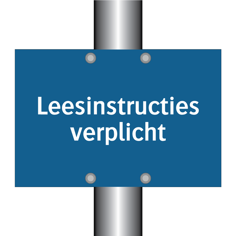 Leesinstructies verplicht & Leesinstructies verplicht & Leesinstructies verplicht