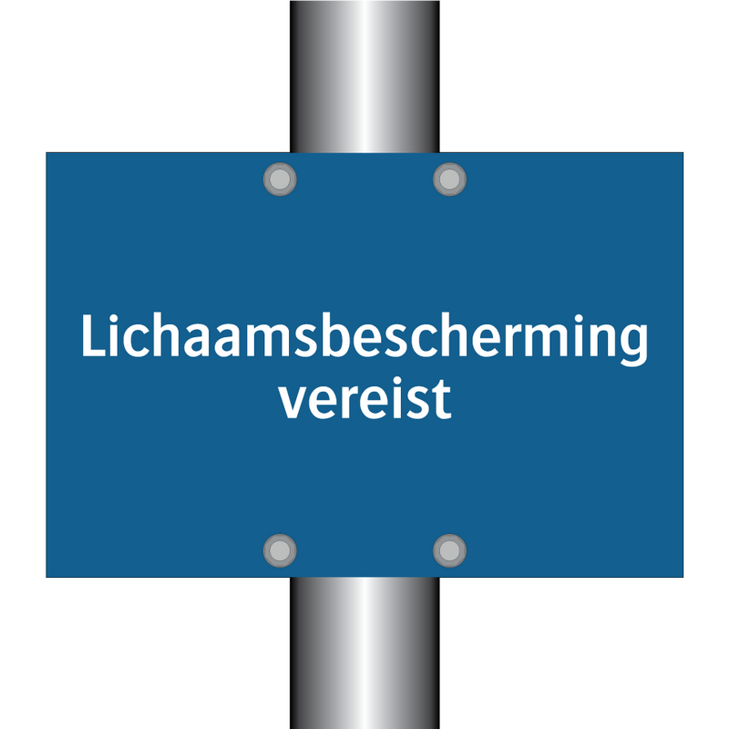 Lichaamsbescherming vereist & Lichaamsbescherming vereist & Lichaamsbescherming vereist