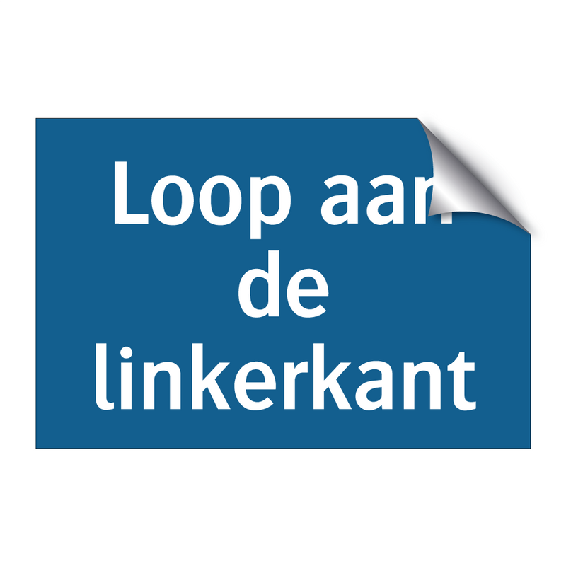 Loop aan de linkerkant & Loop aan de linkerkant & Loop aan de linkerkant & Loop aan de linkerkant