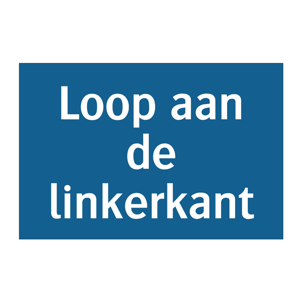 Loop aan de linkerkant & Loop aan de linkerkant & Loop aan de linkerkant & Loop aan de linkerkant