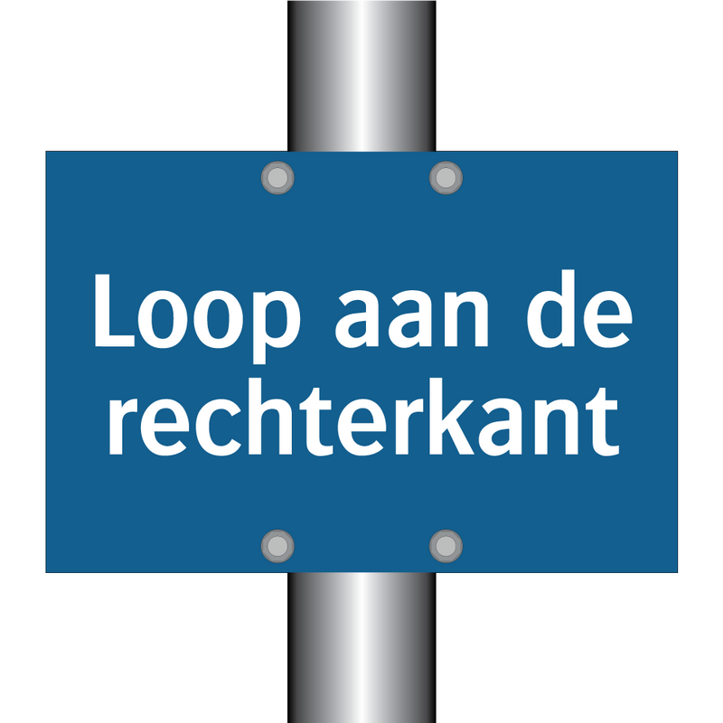 Loop aan de rechterkant & Loop aan de rechterkant & Loop aan de rechterkant