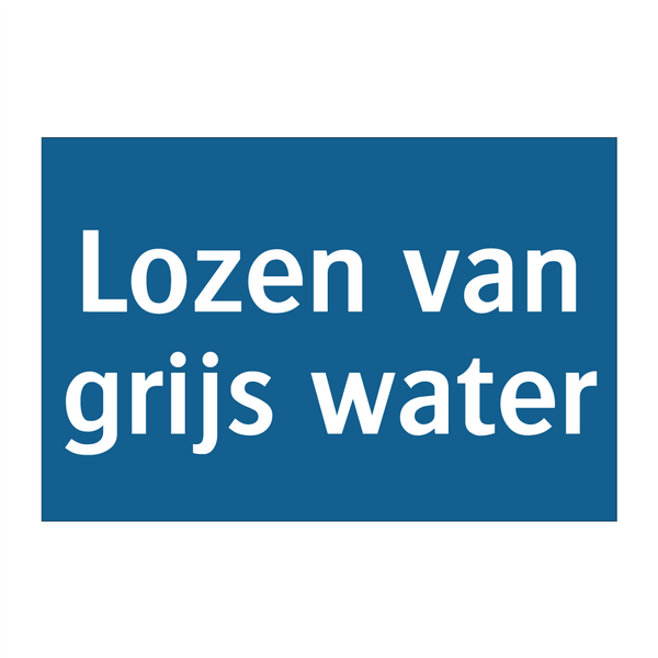 Lozen van grijs water & Lozen van grijs water & Lozen van grijs water & Lozen van grijs water