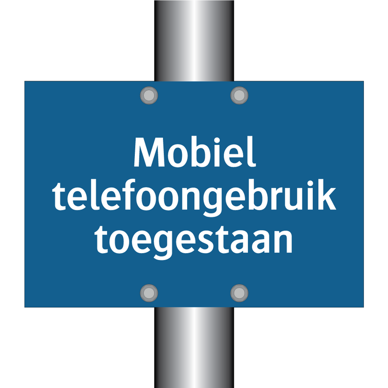 Mobiel telefoongebruik toegestaan & Mobiel telefoongebruik toegestaan