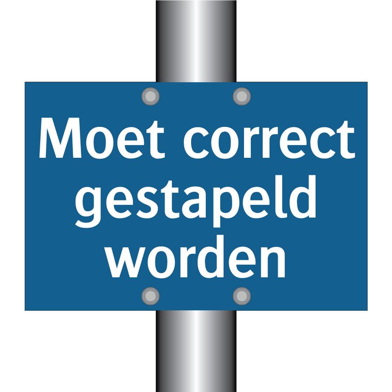 Moet correct gestapeld worden & Moet correct gestapeld worden & Moet correct gestapeld worden