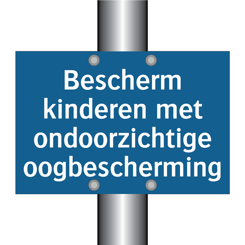 Bescherm kinderen met ondoorzichtige oogbescherming