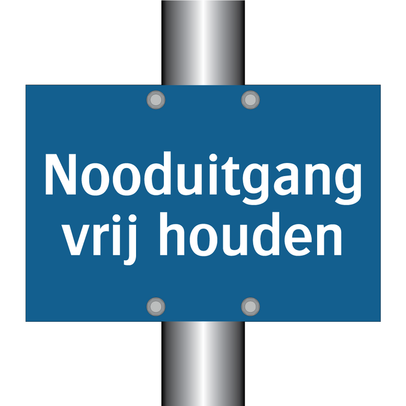 Nooduitgang vrij houden & Nooduitgang vrij houden & Nooduitgang vrij houden