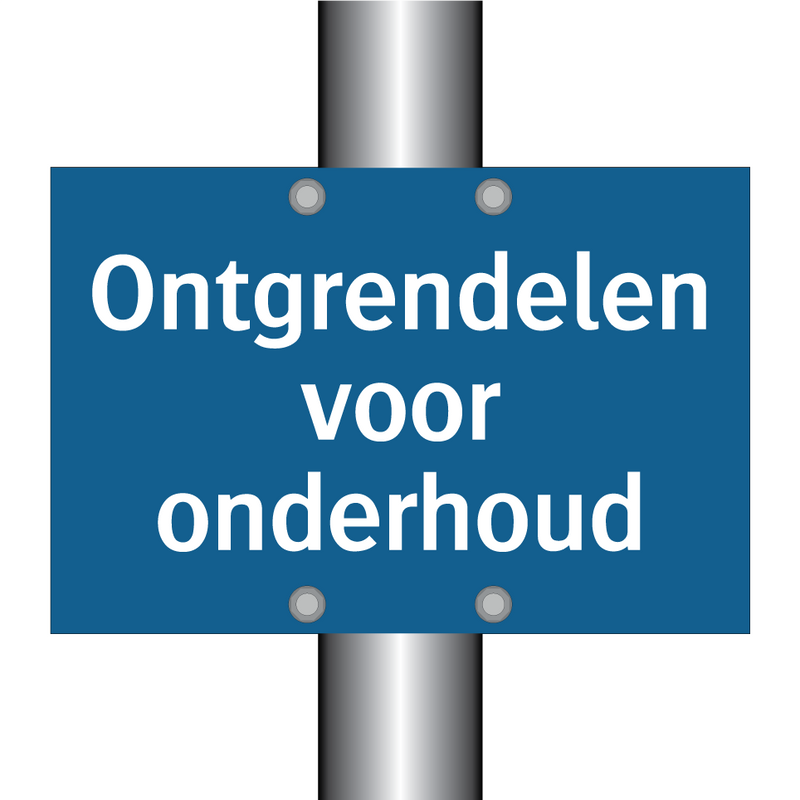 Ontgrendelen voor onderhoud & Ontgrendelen voor onderhoud & Ontgrendelen voor onderhoud