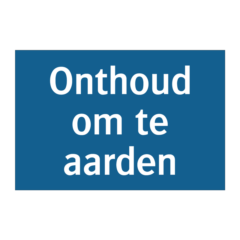 Onthoud om te aarden & Onthoud om te aarden & Onthoud om te aarden & Onthoud om te aarden