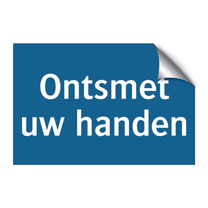 Ontsmet uw handen & Ontsmet uw handen & Ontsmet uw handen & Ontsmet uw handen