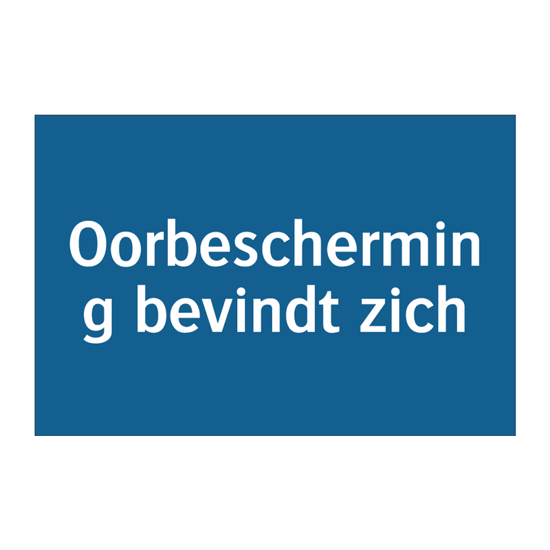 Oorbescherming bevindt zich & Oorbescherming bevindt zich & Oorbescherming bevindt zich