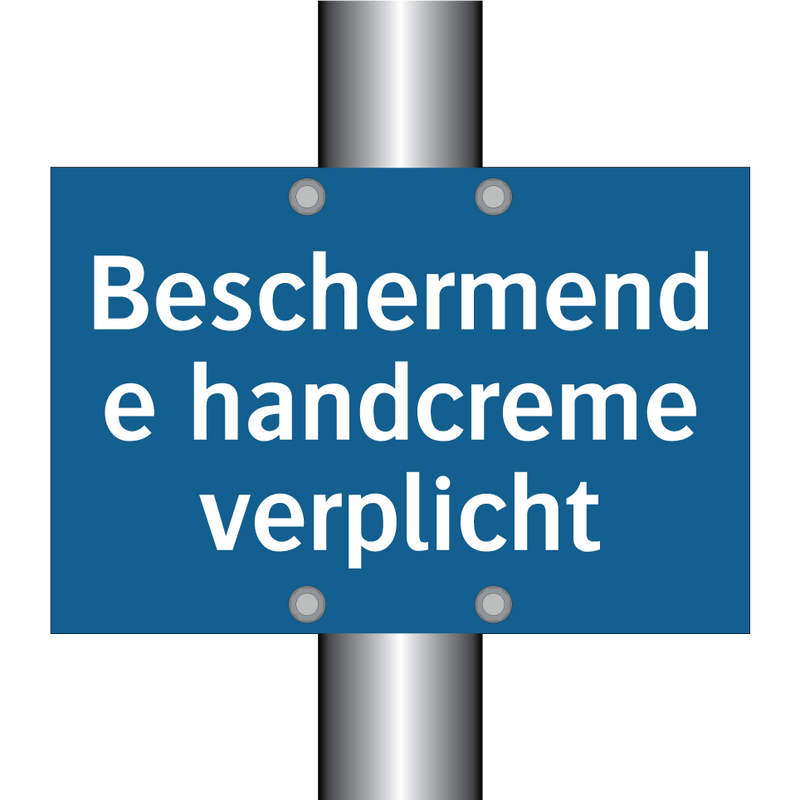 Beschermende handcreme verplicht & Beschermende handcreme verplicht