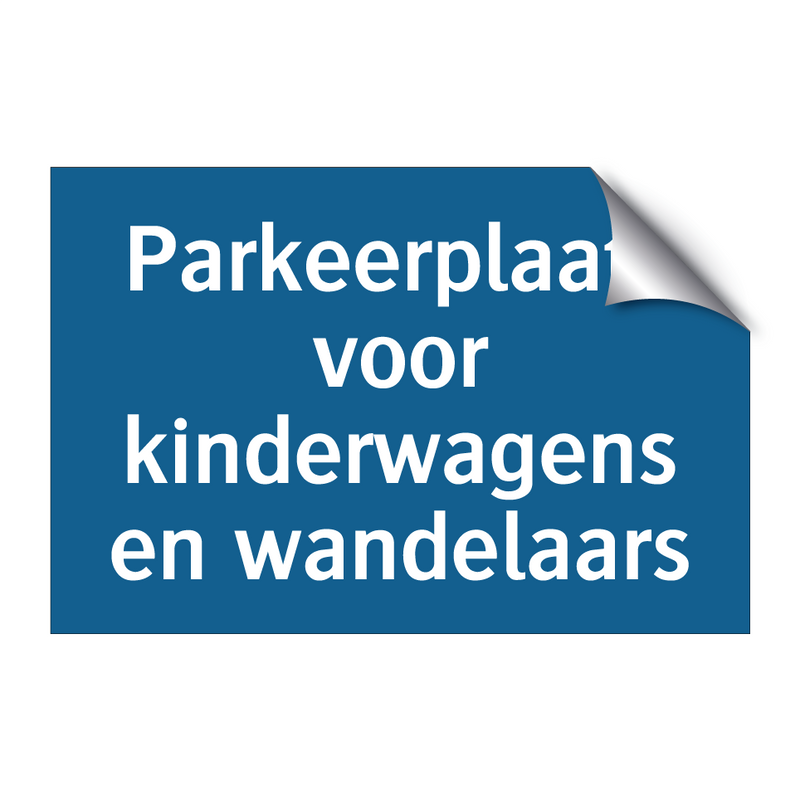 Parkeerplaats voor kinderwagens en wandelaars & Parkeerplaats voor kinderwagens en wandelaars