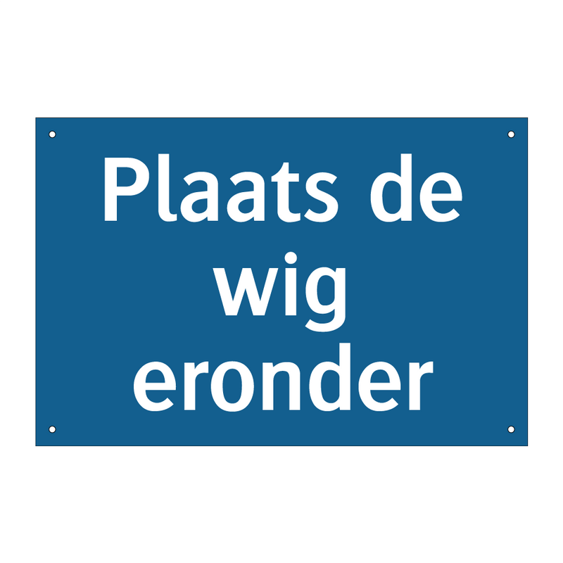 Plaats de wig eronder & Plaats de wig eronder & Plaats de wig eronder & Plaats de wig eronder