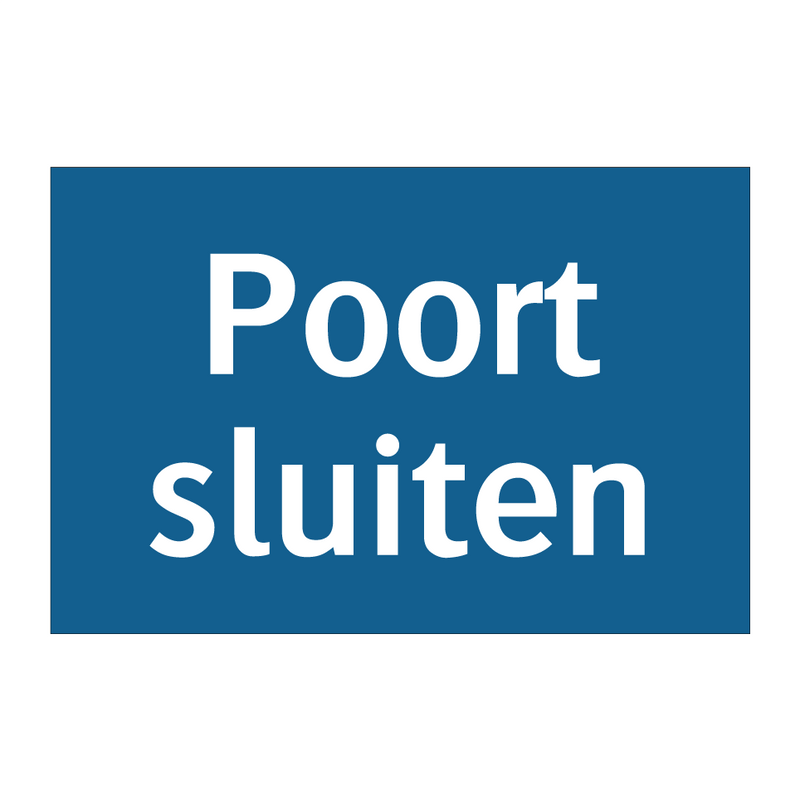 Poort sluiten & Poort sluiten & Poort sluiten & Poort sluiten & Poort sluiten & Poort sluiten