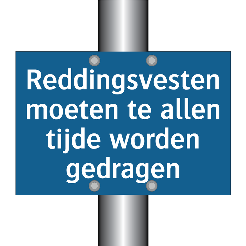 Reddingsvesten moeten te allen tijde worden gedragen