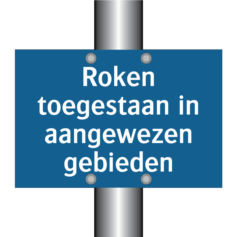 Roken toegestaan in aangewezen gebieden & Roken toegestaan in aangewezen gebieden