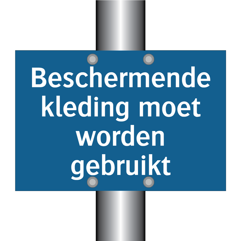 Beschermende kleding moet worden gebruikt & Beschermende kleding moet worden gebruikt