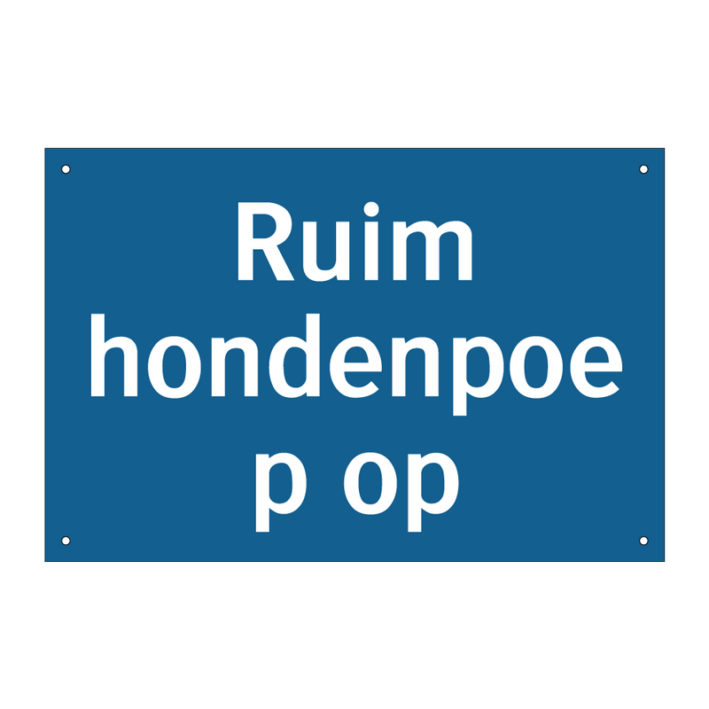 Ruim hondenpoep op & Ruim hondenpoep op & Ruim hondenpoep op & Ruim hondenpoep op