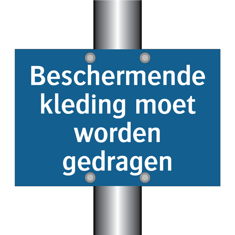 Beschermende kleding moet worden gedragen & Beschermende kleding moet worden gedragen