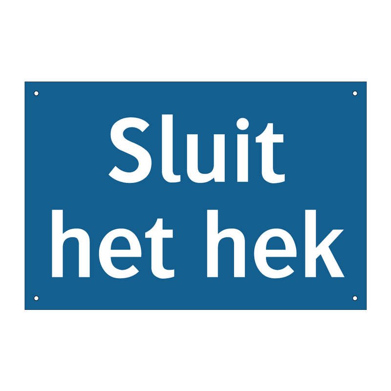 Sluit het hek & Sluit het hek & Sluit het hek & Sluit het hek & Sluit het hek & Sluit het hek