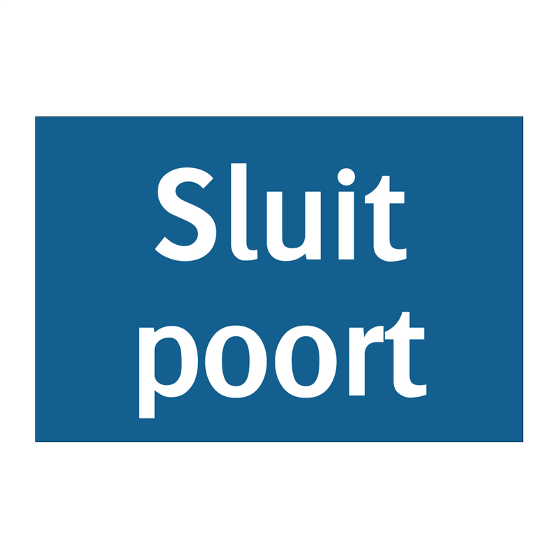 Sluit poort & Sluit poort & Sluit poort & Sluit poort & Sluit poort & Sluit poort & Sluit poort