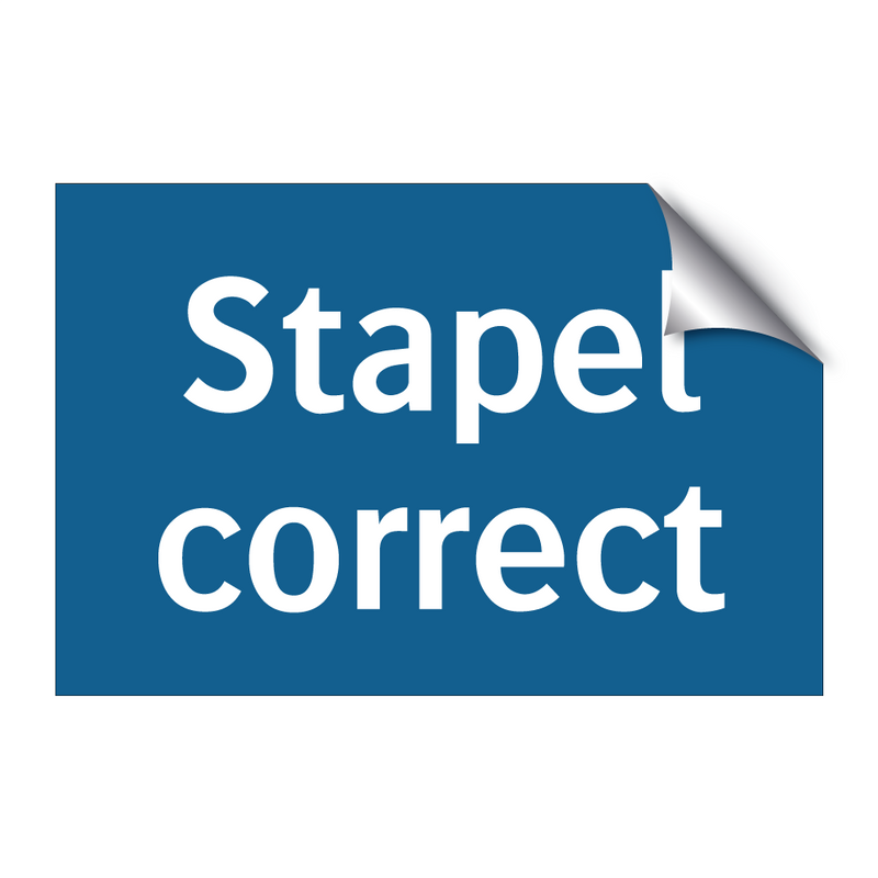 Stapel correct & Stapel correct & Stapel correct & Stapel correct