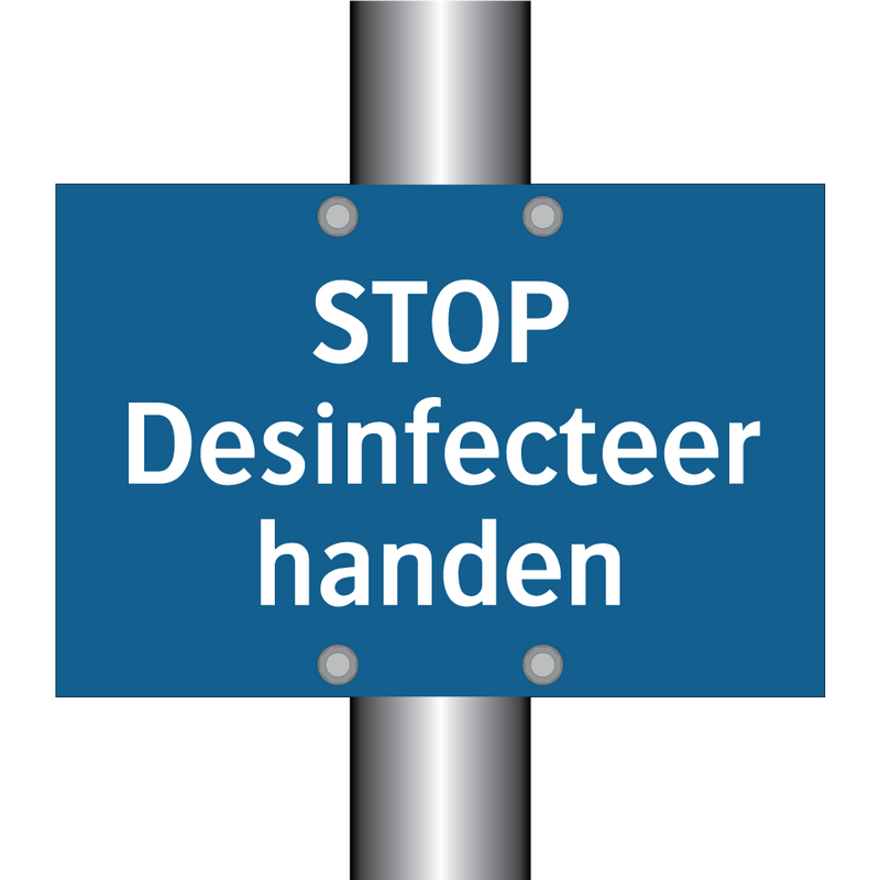 STOP Desinfecteer handen & STOP Desinfecteer handen & STOP Desinfecteer handen