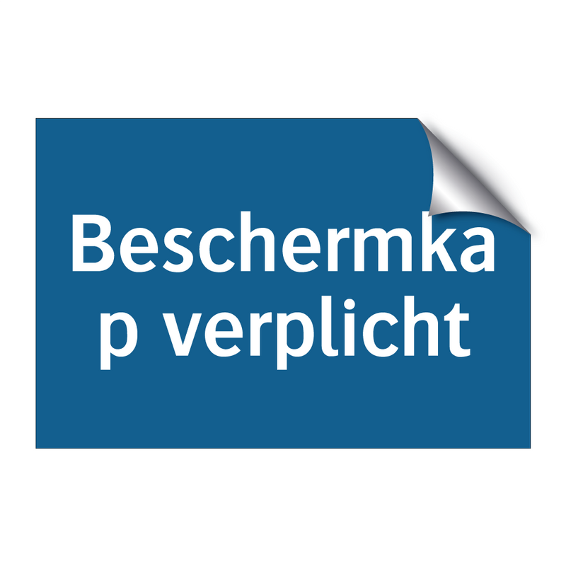 Beschermkap verplicht & Beschermkap verplicht & Beschermkap verplicht & Beschermkap verplicht